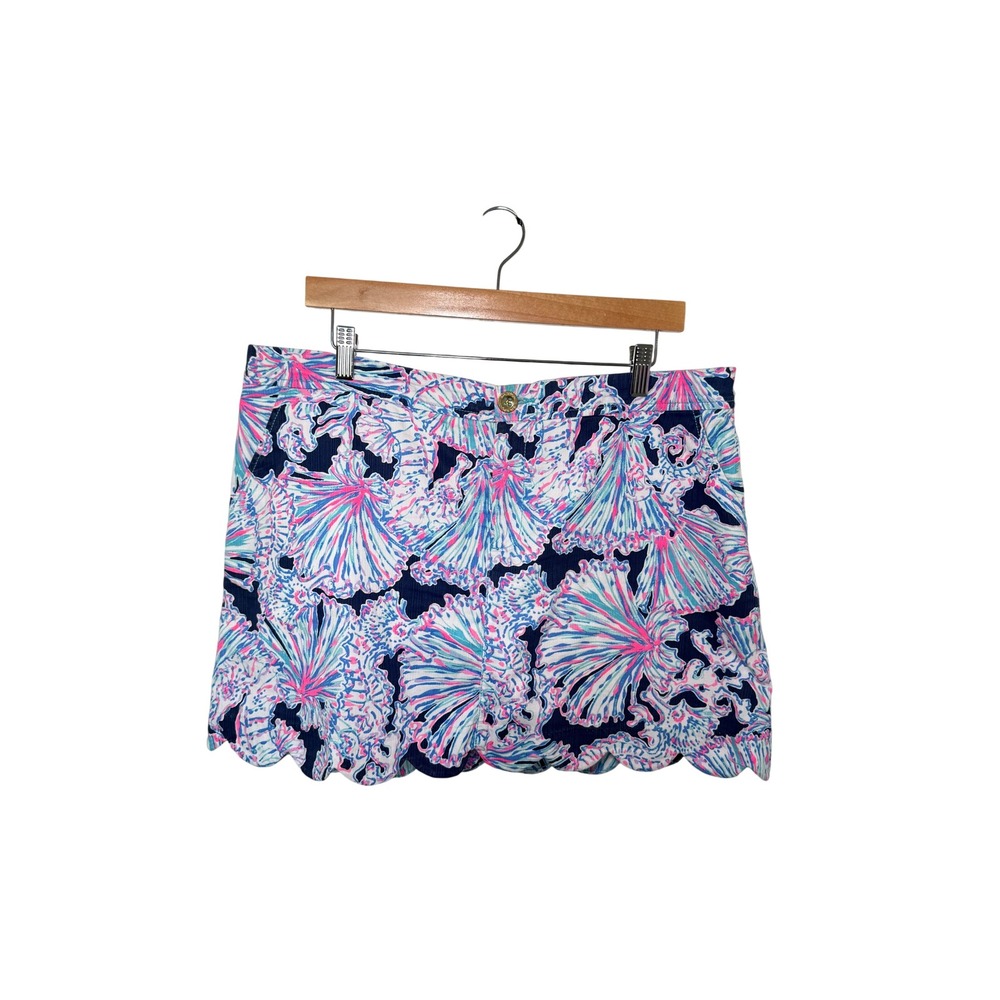 Lilly Pulitzer Women's Size 16 Colette Skort In Shells Bells Preppy Resortwear